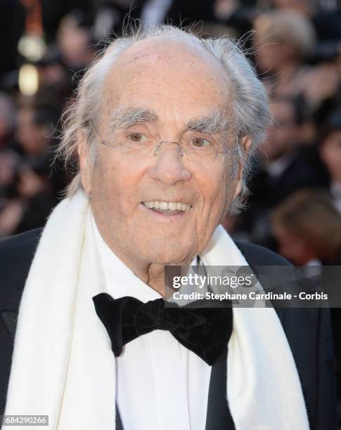 Music composer Michel Legrand attends the "Ismael's Ghosts " screening and Opening Gala during the 70th annual Cannes Film Festival at Palais des...