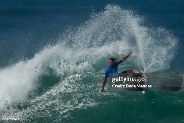 Matt Wilkinson of Australia surfs during the quarterfinals of the Oi Rio Pro 2017 at Itauna Beach on May 17, 2017 in Saquarema, Brazil.