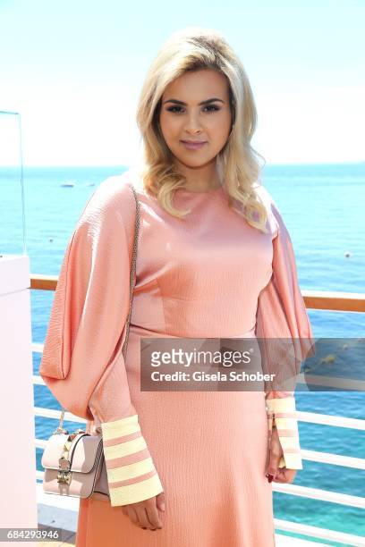 Sheikha Aisha Al Thani attends the Atelier Swarovski Lunch during the 70th annual Cannes Film Festival at Hotel du Cap-Eden-Roc on May 17, 2017 in...