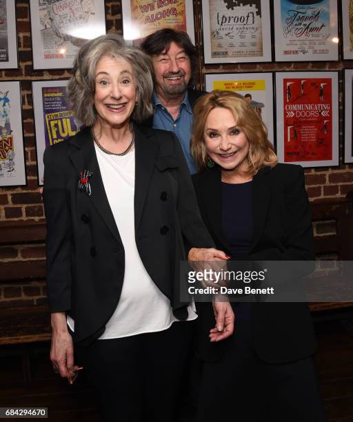 Maureen Lipman, Trevor Nunn and Felicity Kendal attend the press night performance of "Lettice and Lovage" at the Menier Chocolate Factory on May 17,...