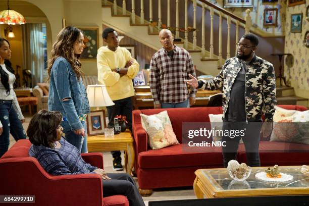 Yes Means Yes" Episode 302 -- Pictured: Loretta Devine as Cynthia Carmichael, Amber Stevens West as Maxine, Jerrod Carmichael as Jerrod Carmichael,...