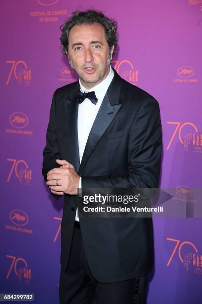 Paolo Sorrentino attends the Opening Gala dinner during the 70th annual Cannes Film Festival at Palais des Festivals on May 17, 2017 in Cannes,...