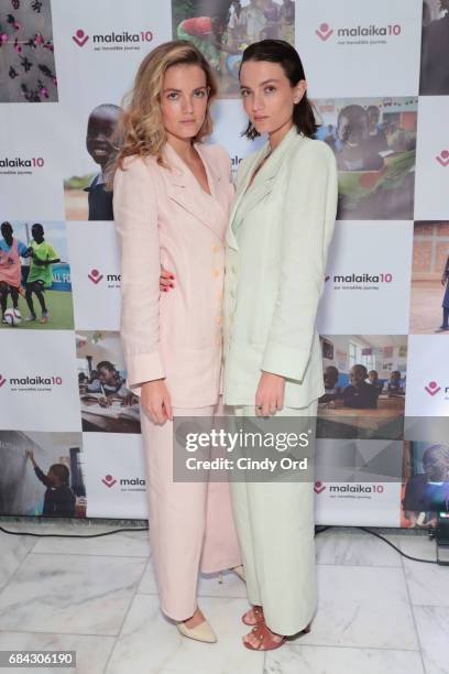 Musicians Elektra Kilbey and Miranda Kilbey of Say Lou Lou attend as Malaika hosts Malaika10 honoring Barry Segal & Tina Buchan at Espace on May 17,...