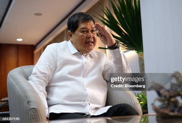 Nestor Espenilla, deputy governor of the Bangko Sentral ng Pilipinas, speaks during a Bloomberg Television interview in Manila, the Philippines, on...