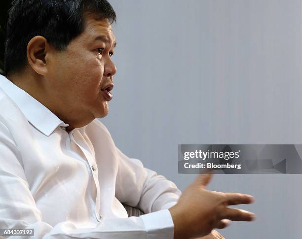 Nestor Espenilla, deputy governor of the Bangko Sentral ng Pilipinas, speaks during a Bloomberg Television interview in Manila, the Philippines, on...