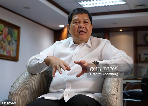 Nestor Espenilla, deputy governor of the Bangko Sentral ng Pilipinas, speaks during a Bloomberg Television interview in Manila, the Philippines, on...