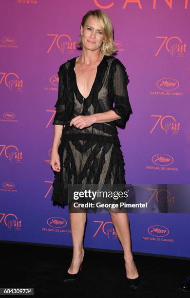 Robin Wright attends the Opening Gala dinner during the 70th annual Cannes Film Festival at Palais des Festivals on May 17, 2017 in Cannes, France.