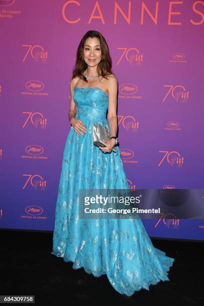 Michelle Yeoh attends the Opening Gala dinner during the 70th annual Cannes Film Festival at Palais des Festivals on May 17, 2017 in Cannes, France.
