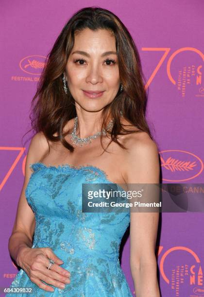 Michelle Yeoh attends the Opening Gala dinner during the 70th annual Cannes Film Festival at Palais des Festivals on May 17, 2017 in Cannes, France.