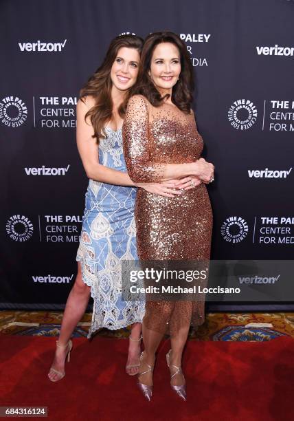 Actress Lynda Carter and daughter Jessica Altman attend the The Paley Honors: Celebrating Women In Television event at Cipriani Wall Street at on May...