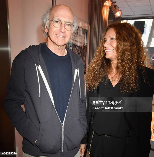 Larry David and Joyce Lapinsky at the LA Premiere of "If You're Not In The Obit, Eat Breakfast" from HBO Documentaries on May 17, 2017 in Beverly...