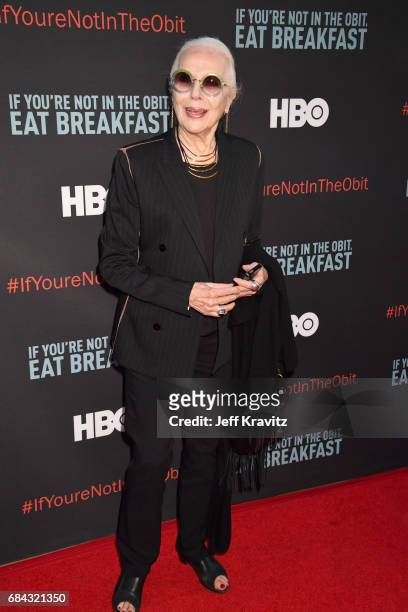 Barbara Bain at the LA Premiere of "If You're Not In The Obit, Eat Breakfast" from HBO Documentaries on May 17, 2017 in Beverly Hills, California.