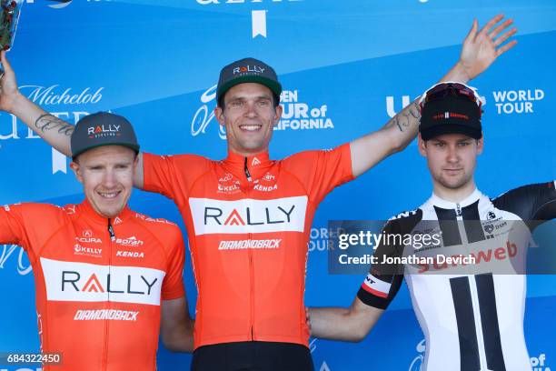 12th Amgen Tour of California Men 2017 / Stage 4 Podium / Rob BRITTON / Evan HUFFMAN / Lennard HOFSTEDE / Celebration / Santa Barbara- Santa Clarita...