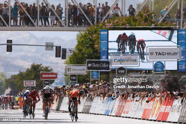 12th Amgen Tour of California Men 2017 / Stage 4 Arrival / Sprint / Evan HUFFMAN Rob BRITTON / Lennard HOFSTEDE / Santa Barbara- Santa Clarita / ATOC...