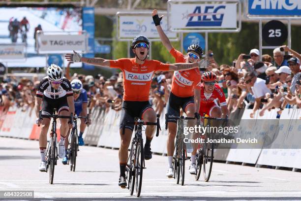 12th Amgen Tour of California Men 2017 / Stage 4 Arrival / Evan HUFFMAN Celebration / Rob BRITTON / Lennard HOFSTEDE / Matthias Le TURNIER / Santa...