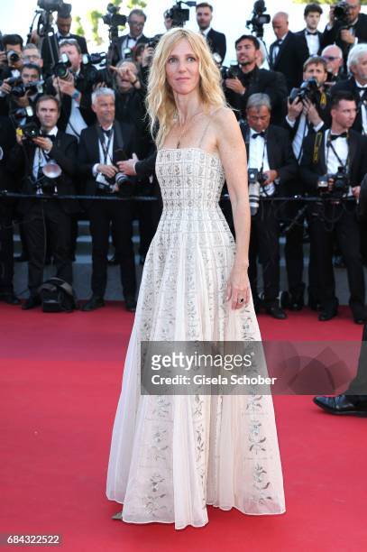 Golden camera jury president actress Sandrine Kiberlain attends the "Ismael's Ghosts " screening and Opening Gala during the 70th annual Cannes Film...