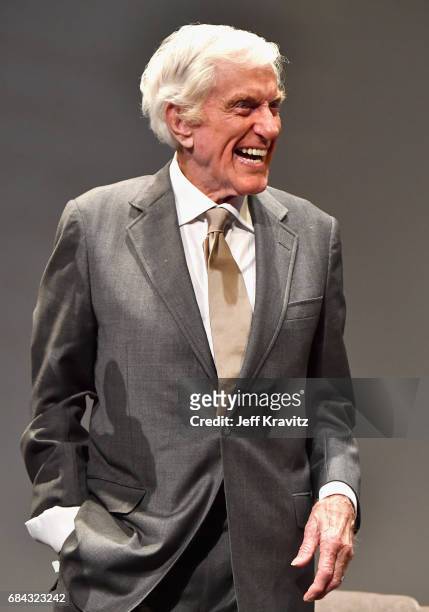 Dick Van Dyke speaks onstage at the LA Premiere of "If You're Not In The Obit, Eat Breakfast" from HBO Documentaries on May 17, 2017 in Beverly...