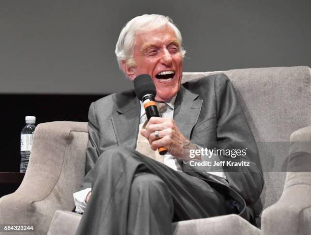 Dick Van Dyke speaks onstage at the LA Premiere of "If You're Not In The Obit, Eat Breakfast" from HBO Documentaries on May 17, 2017 in Beverly...