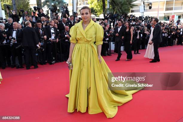 Sheikha Aisha Al Thani attends the "Ismael's Ghosts " screening and Opening Gala during the 70th annual Cannes Film Festival at Palais des Festivals...