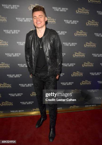 Singer-songwriter Shawn Hook attends the Pirates of the Caribbean special event at What Goes Around Comes Around on May 17, 2017 in Beverly Hills,...