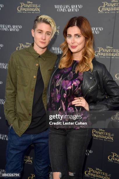 Mav Viola and Actress Diora Baird attend the Pirates of the Caribbean special event at What Goes Around Comes Around on May 17, 2017 in Beverly...