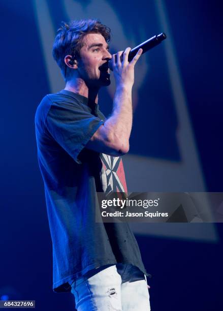 Singer Andrew Taggart of The Chainsmokers performs at Sprint Center on May 17, 2017 in Kansas City, Missouri.