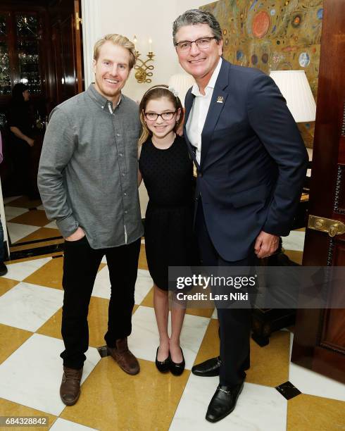 American Alpine Ski Olympic Gold Medalist Ted Ligety, Daniela Karnaugh and Former American Olympic Swimmer Dr. Ron Karnaugh attend the U.S. Olympic...