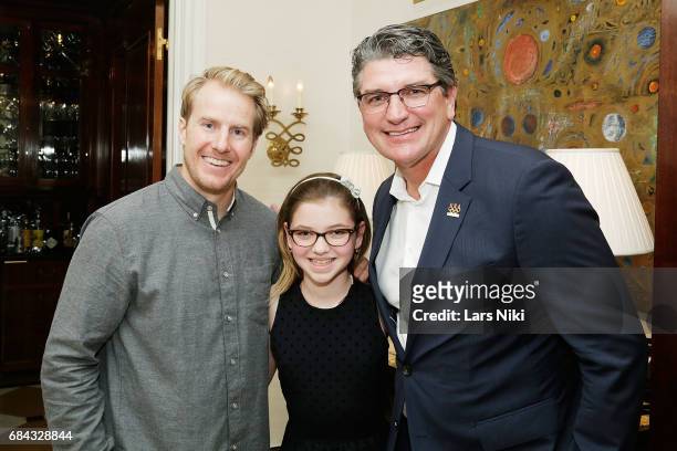 American Alpine Ski Olympic Gold Medalist Ted Ligety, Daniela Karnaugh and Former American Olympic Swimmer Dr. Ron Karnaugh attend the U.S. Olympic...