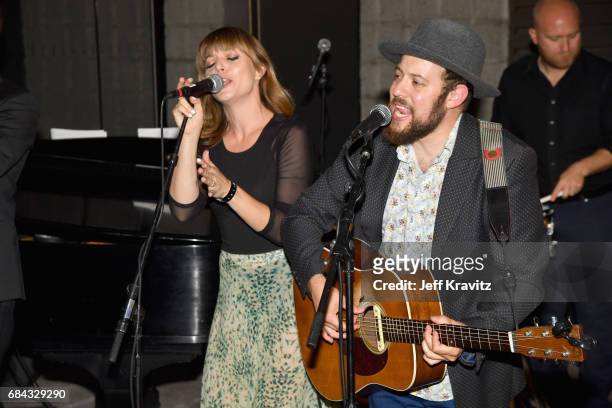 The Dustbowl Revival performs at the LA Premiere of "If You're Not In The Obit, Eat Breakfast" from HBO Documentaries on May 17, 2017 in Beverly...