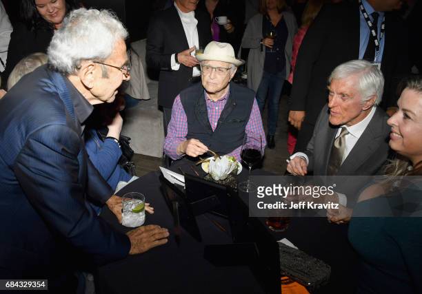 George Shapiro, Norman Lear, Dick Van Dyke and Arlene Silver at the LA Premiere of "If You're Not In The Obit, Eat Breakfast" from HBO Documentaries...