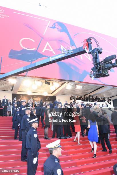 General view of atmosphere during the 'Ismael's Ghosts ' screening and Opening Gala during the 70th annual Cannes Film Festival at Palais des...