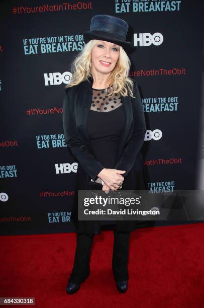 Rock musician Nancy Wilson attends the premiere of HBO's "If You're Not In The Obit, Eat Breakfast" at the Samuel Goldwyn Theater on May 17, 2017 in...