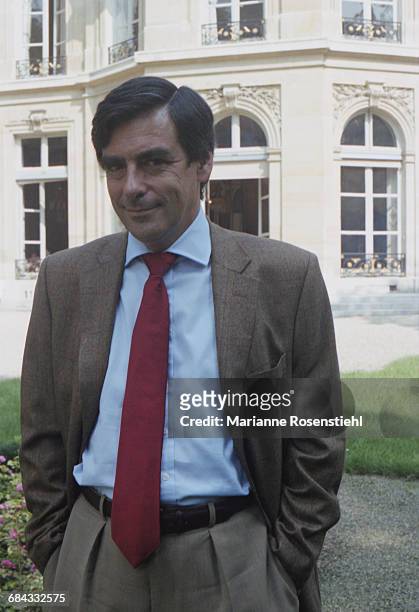 French politician François Fillon, 1st September 2002. Fillon is Minister of Social Affairs, Labour and Solidarity in the governnment of Jacques...