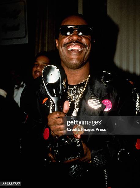 Stevie Wonder attends the 1989 Rock N Roll Hall of Fame Induction Ceremony circa 1989 in New York City.