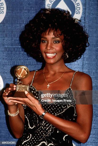 Whitney Houston attends the 30th Annual Grammy Awards circa 1988 in New York City.