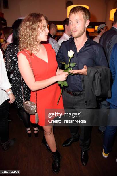 Luise von Finckh and Niklas Osterloh attend the 25th anniversary party of the TV show 'GZSZ' on May 17, 2017 in Berlin, Germany.