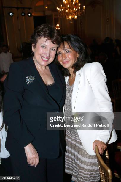 Roselyne Bachelot and Nicole Guedj attend the "Vaincre Le Cancer" Gala - 30th Anniverary at Cercle de l'Union Interalliee on May 17, 2017 in Paris,...