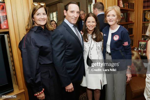 Philanthropist Joanie Byrne Hall, Film Producer Daniel Crown, Actor Ellen Crown and Co-Founder of Vera Bradley Barbara Baekgaard attend the U.S....