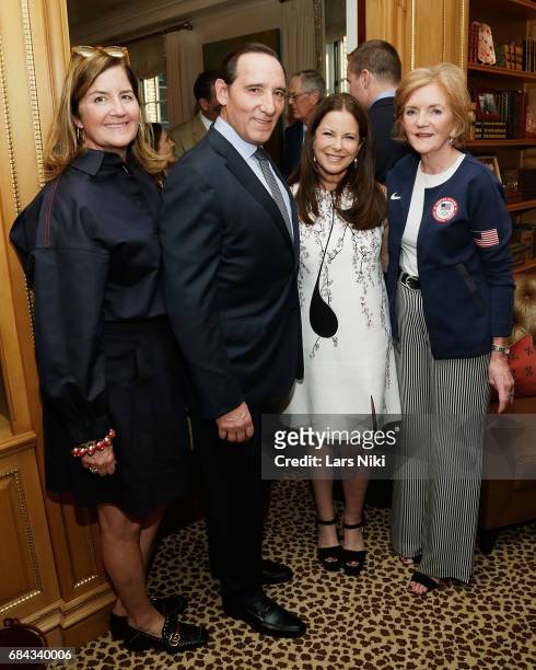 Philanthropist Joanie Byrne Hall, Film Producer Daniel Crown, Actor Ellen Crown and Co-Founder of Vera Bradley Barbara Baekgaard attend the U.S....
