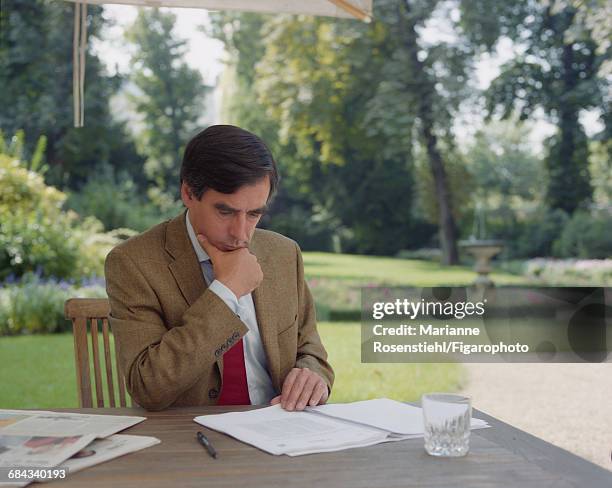 French politician François Fillon, 1st September 2002. Fillon is Minister of Social Affairs, Labour and Solidarity in the governnment of Jacques...