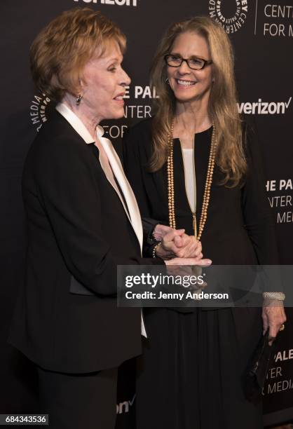 Carol Burnett and Lindsay Wagner attend The Paley Honors: Celebrating Women In Television at Cipriani Wall Street on May 17, 2017 in New York City.