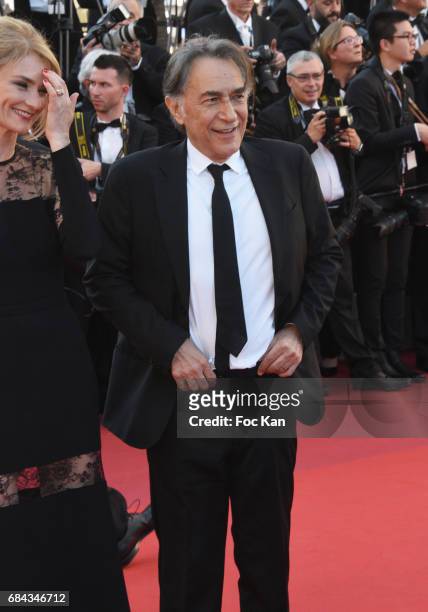 Pascale Louange and Richard Berry attend the 'Ismael's Ghosts ' screening and Opening Gala during the 70th annual Cannes Film Festival at Palais des...