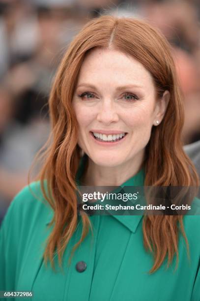 Actress Julianne Moore attends "Wonderstruck" Photocall during the 70th annual Cannes Film Festival at Palais des Festivals on May 18, 2017 in...