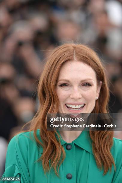 Actress Julianne Moore attends "Wonderstruck" Photocall during the 70th annual Cannes Film Festival at Palais des Festivals on May 18, 2017 in...