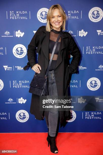 Carla Bonner arrives ahead of the St Kilda Film Festival 2017 Opening Night at Palais Theatre on May 18, 2017 in Melbourne, Australia.