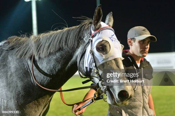 Magwitch after winning Sportsbet Racing Form BM64 Handicap at Racing.com Park Synthetic Racecourse on May 18, 2017 in Pakenham, Australia.