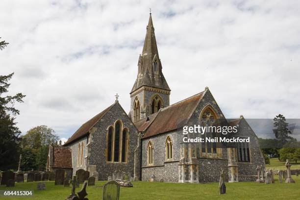 General View of St Mark's Church in Englefield, where Pippa Middleton and James Matthew are planning on getting married on May 18, 2017 in...