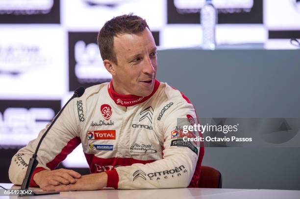Kris Meeke of Great Britain during the press conference of the WRC Portugal on May 18, 2017 in Porto, Portugal.