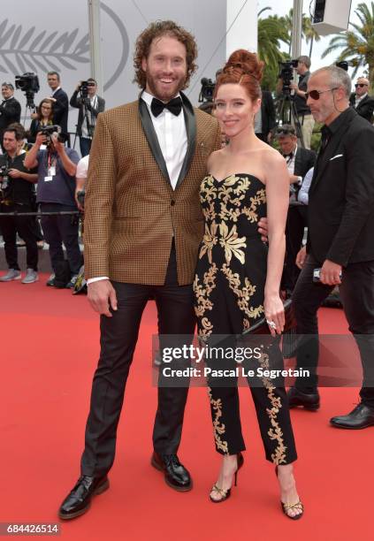 Miller and Kate Gorney attend the "Wonderstruck" screening during the 70th annual Cannes Film Festival at Palais des Festivals on May 18, 2017 in...