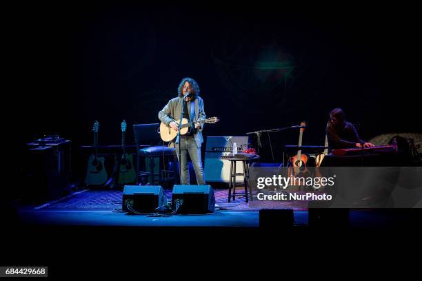 Chris Cornell is an American musician, singer and songwriter of Soundgarden and Audioslave. April 18 2016, Roma Auditorium Parco della Musica, Italy.